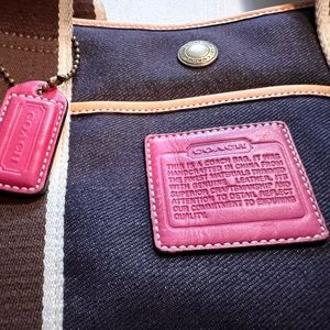 Coach Mini Tote Hampton Denim Handbag Purse Bag A3K-5078